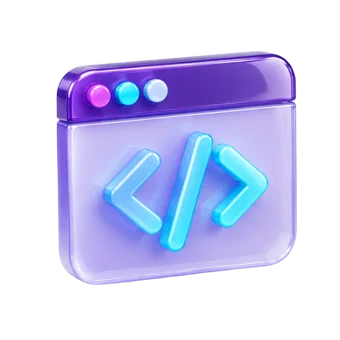 3D web development illustration